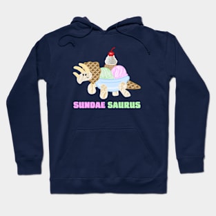 Sundae Saurus (with text) Hoodie